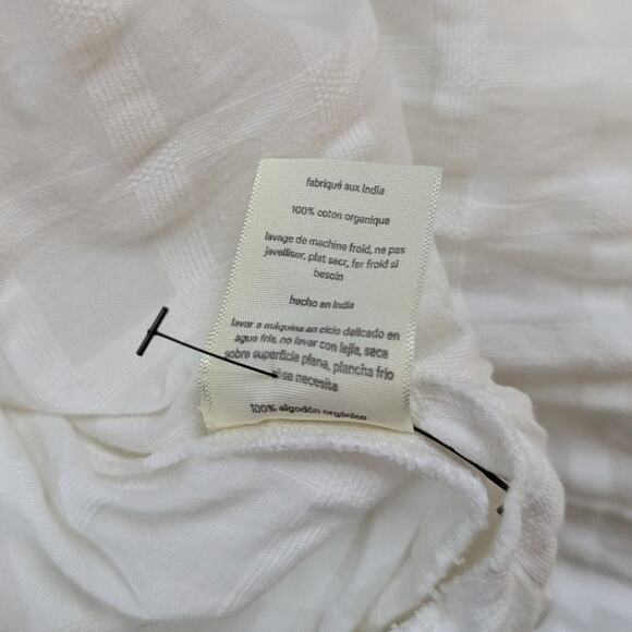 Mara Hoffman Adelina White Midi Wrap Dress Organic Cotton Size Small Preowned - Picture 12 of 12